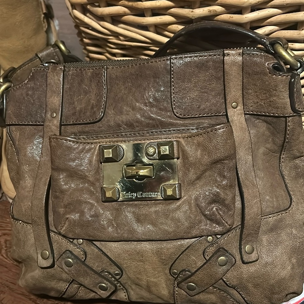 Juicy Couture Brown Leather Purse